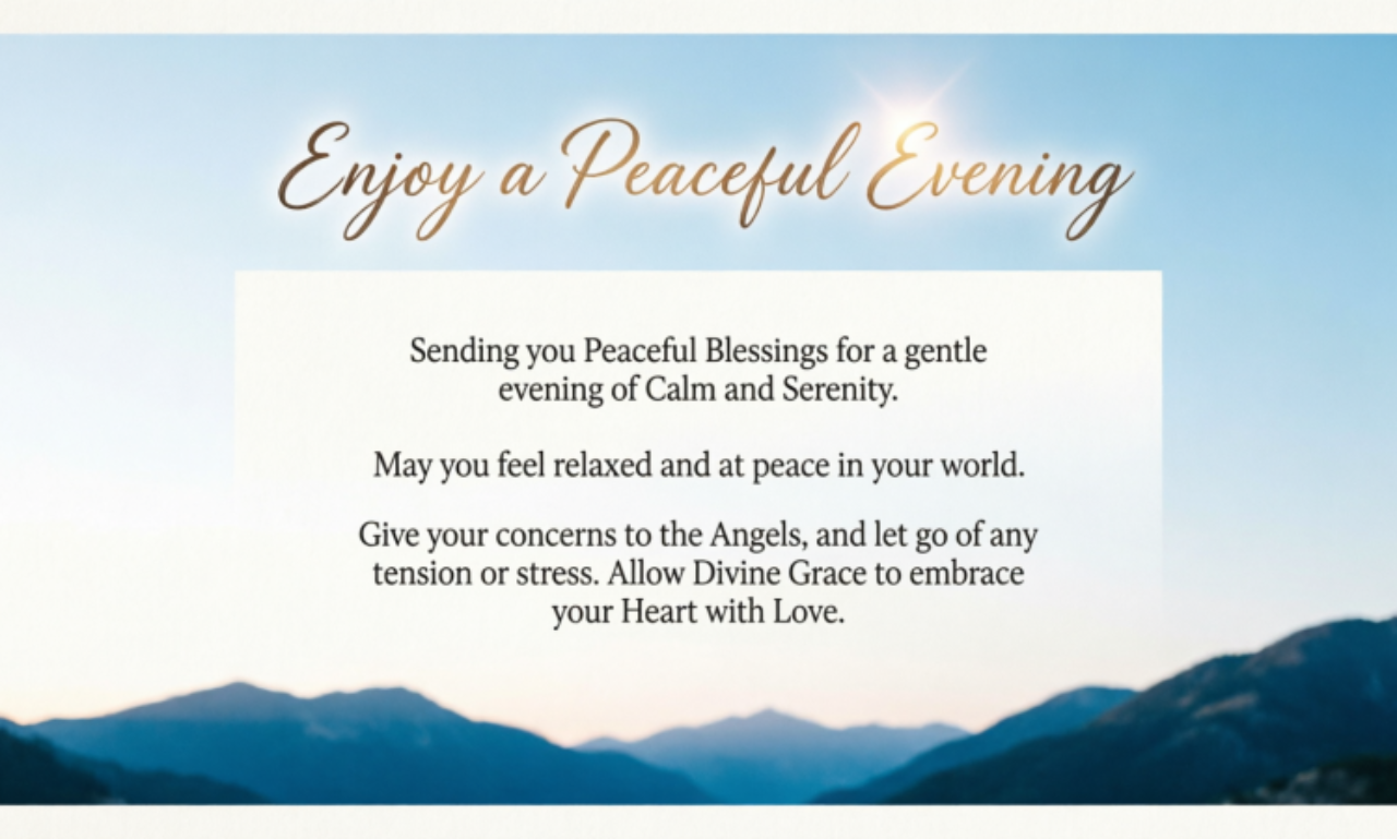 Blessed Evening: 185 Powerful Wishes, Messages & Prayers