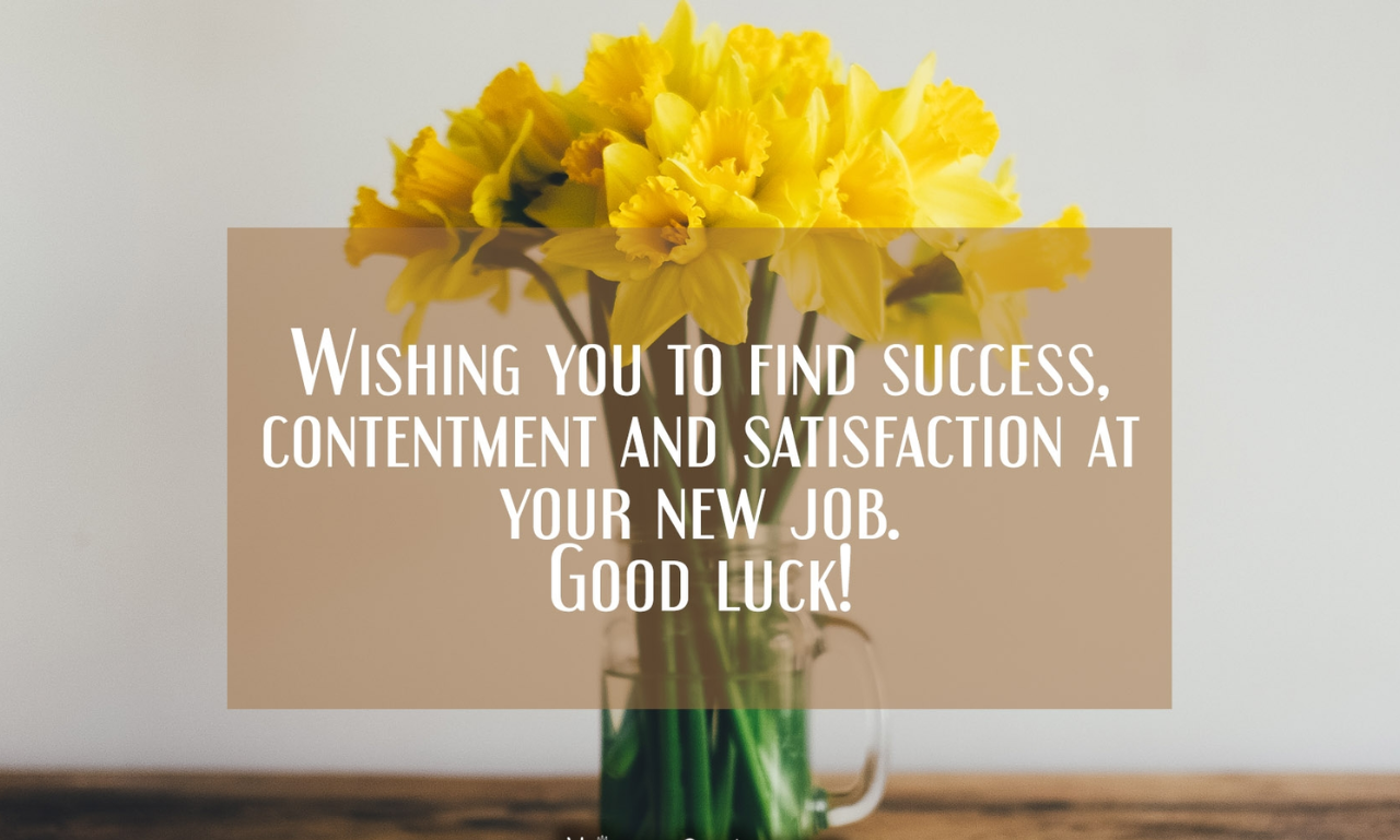 Best of Luck in Your New Journey Messages for Success
