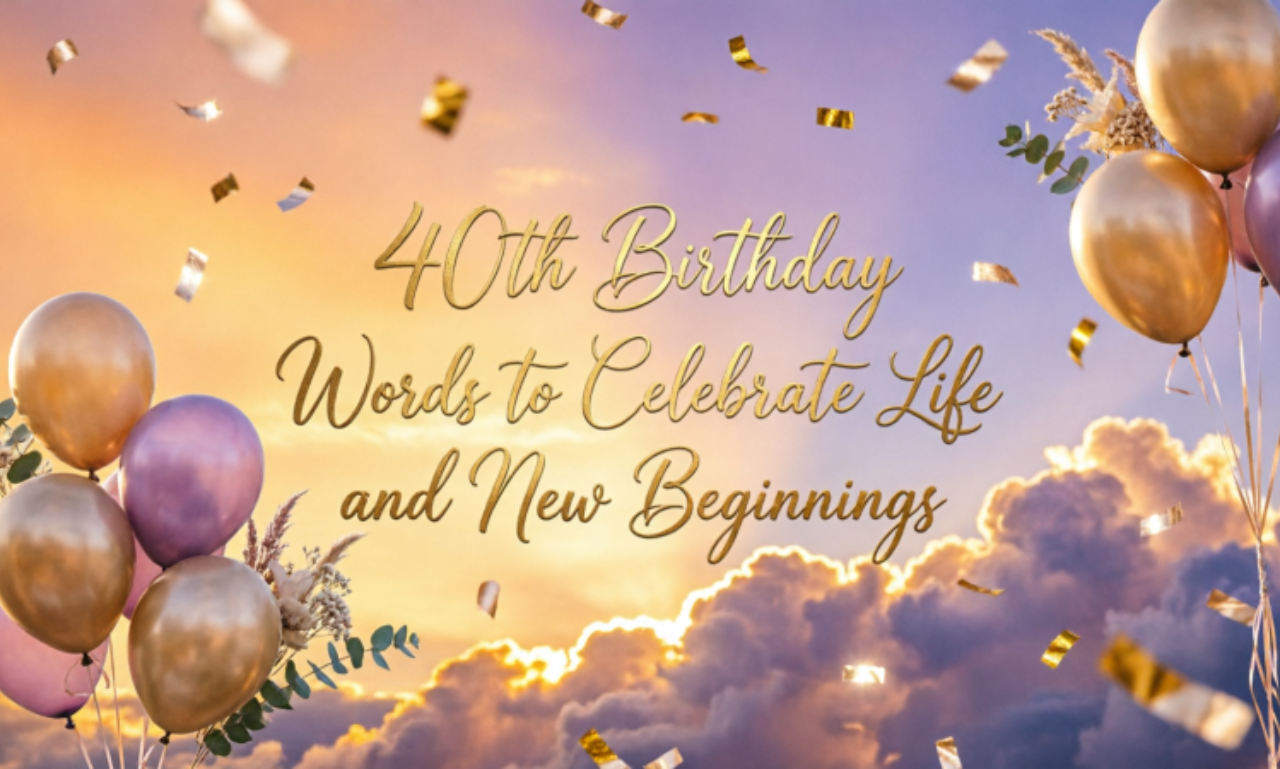 40th Birthday Words to Celebrate Life and New Beginnings