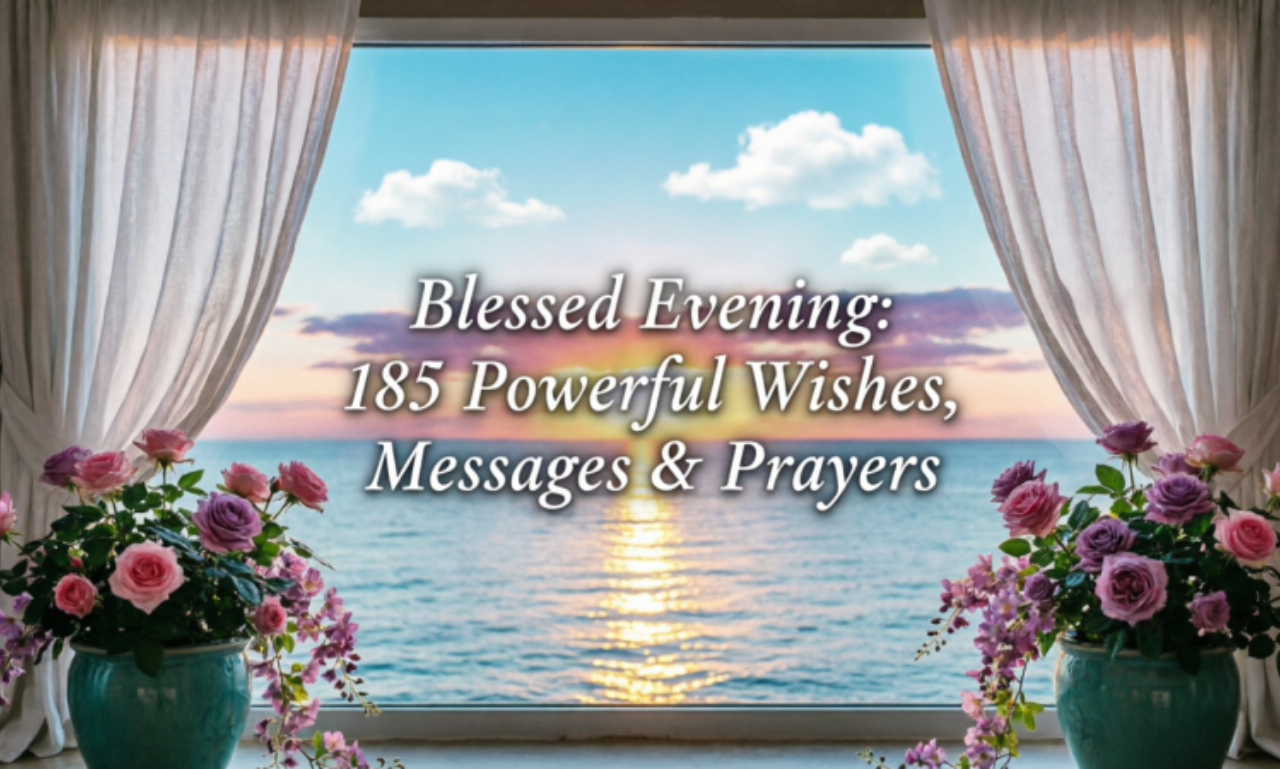 Blessed Evening: 185 Powerful Wishes, Messages & Prayers