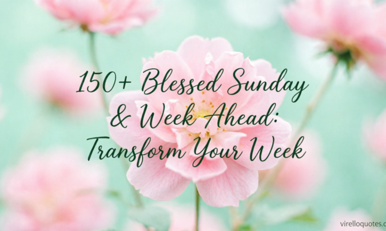 90+ A Blessed Sunday and Week Ahead: Heartfelt Wishes to Share